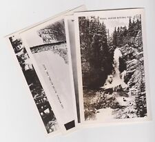 GLACIER NATIONAL PARK- LAKE McDONALD & TRICK FALLS – 4 c. 1930s RPPCs picture