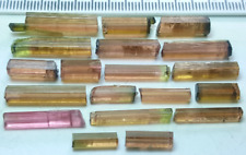 63 Carats Beautiful Colors Tourmaline Clean Rough Faceted Grade Fully Luster Qty picture