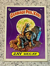 Vintage 1985 Topps Series 1 Garbage Pail Kids Jay Decay 5b Card Sticker Unused picture