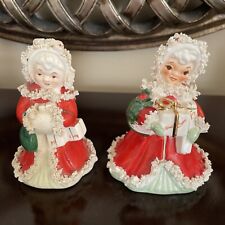 Vintage Napco Spaghetti Xmas Angel S116A & 2nd Piece DAMAGED picture