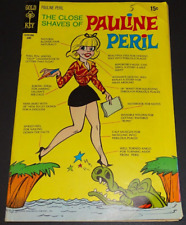 THE CLOSE SHAVES OF PAULINE PERIL #1 VG (1970 GOLD KEY)  HTF ISSUE picture