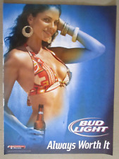 2007 Budweiser Beer Print Ad ~ Sexy Girl Bikini Swimsuit, Always Worth It picture