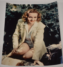 Carole Lombard 8 x 10 color photo published in NY Sunday News after death picture