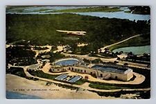 Marineland FL-Florida, Aerial Of Town Area, Antique, Vintage Souvenir Postcard picture