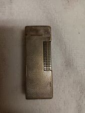 Rare vintage dunhill tallboy lighter Butane Flint Antique Silver  England picture