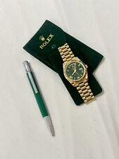 Rolex Green Ballpoint Pen AD VIP Gift with Service Pouch picture