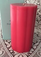 PartyLite CHERRY ORCHARD 3 x 5 Flat Top Scalloped Pillar Candle C05288 Retired picture