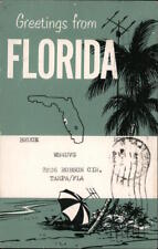 QSL/Ham 1965 Greetings from Florida-Tampa Electric QSL WN4UVG Chrome Postcard picture