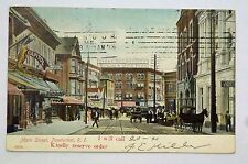 PAWTUCKET  R.I. POSTCARD Main Street 1906 picture