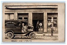 1917 Droege Bros Groceries Delivery Van Washington MO Missouri RPPC Postcard picture