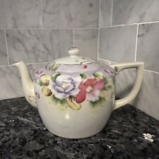 Vintage Noritake Hand Painted Purple Floral 3.5” Teapot picture
