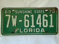 Vintage 1969/70 Florida Sunshine State License Plate 1021 picture