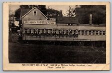 Weisheit's Half Way House. Millers Bridge. Stamford Connecticut Vintage Postcard picture