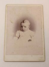 c1890 Cabinet Photograph Young Child Baptism Gown Salt Lake City Mormon LDS ID'd picture
