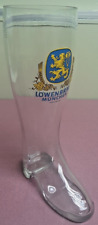 VINTAGE Lowenbrau Munchen German Boot-Shaped Beer Glass 2 Liter - 13 Inches picture