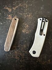 Lot Of 2 James Brand Folding Knives-the Country Wood/black And White The Folsom picture