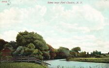 Postcard NY Scene near Port Chester Wooded Water View Posted Vintage PC H3714 picture
