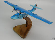 PBY-5 Catalina Bomber Consolidated Airplane Mahogany Wood Model Small New picture
