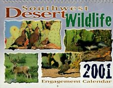 Southwest Desert Wildlife 2001 Engagement Calendar cardboard pages picture