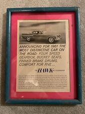 Lot of Studebaker Collectibles Framed 1961 Hawk Ad  Coffee Mug  Club Magazines picture