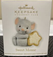 Hallmark 2012 Sweet Mouse Miniature Ornament Excellent Condition picture
