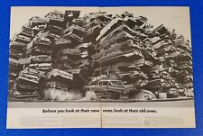 1971 VW 2 PG. PRINT AD BEFORE LOOKING AT THEIR NEW ONES, LOOK AT THIER OLD ONES picture
