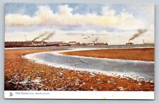 Rafael Tuck Oilette Early 1900s Art PC The Harbour Ardrossan Distant Steam Ships picture