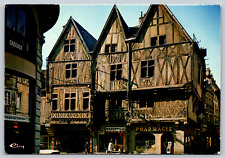 21000 DIJON (Côte-d'Or) House with three faces Vintage Postcard Continental picture