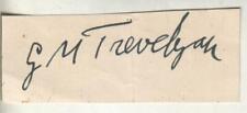 G.M. Trevelyan Autograph Famed British Historian D.61 RARE picture