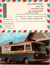 c1960s FOOD TRUCK Advertising / 2-Panel Folding Postcard 
