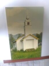 VTG Postcard. Saint Nicholas Russian Orthodox Church built 1962 Eklutna Alaska picture