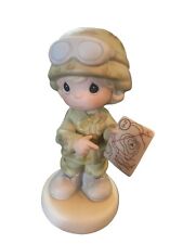 Precious Moments I'm Proud To Be An American Enesco Army No Box Map 1999 picture