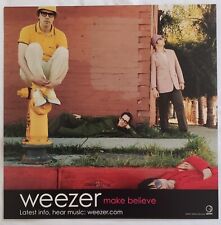Weezer Make Believe Rare Original 2005 2-Sided Record Store Promo Poster Flat picture