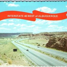 c1970s Albuquerque/Grants, NM Interstate 40 Highway Street Road Greetings 4x6 M2 picture