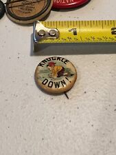 Rare 1910s Hassan Cigarettes Knuckle Down Marbles Button Pin Period Correct SCAR picture