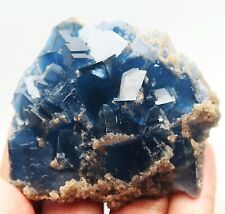 180g Rare Transparent Blue Cube Fluorite Crystal Specimen/China picture