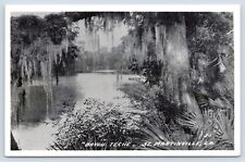 c1940s Bayou Teche St Martinville Louisiana Vintage LA RPPC Real Photo Postcard picture