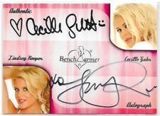 2006 BENCHWARMER SERIES 1 CECILLE GAHR LINDSEY ROEPER CASE TOPPER AUTOGRAPH CARD picture