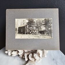 Long Lake Wisconsin Birch Lodge Antique Photograph 1900s-1910s picture