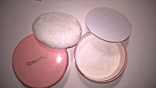 Vtg Chantilly Dusting Powder 5 oz Pink Canister & Powder Puff -Pre Owned picture