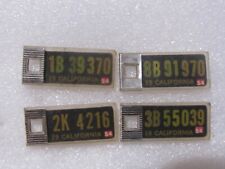 (4) 1954 DAV Tag California CA License Plate Key Chain Fobs Disabled AmVet Lot 4 picture