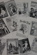 Brooke's Soap Collection of MONKEY BRAND Ads Christmas Advertising 1892  Matted picture
