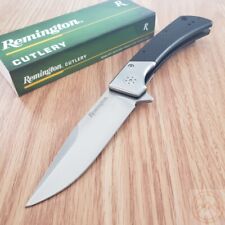 Remington EDC Linerlock Folding Knife 3 D2 Tool Steel Blade Black/Satin G10  picture