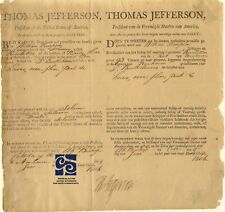 THOMAS JEFFERSON -  DOCUMENT BOLDLY SIGNED AS PRESIDENT - 1806 picture