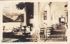 Postcard RPPC Dining Room Chateau Lake Louise Alberta Canada picture