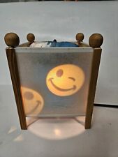 VTG 90s Treasured Times Magic Spinning Lamp Smiley Face Works VIDEO READ picture