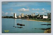Panama, Panoramic View Panama City, Antique Vintage Souvenir Postcard picture