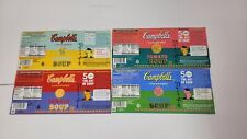 Andy Warhol 50 Years Campbell's Tomato Soup Can Labels Set of 4 Limited Edition picture