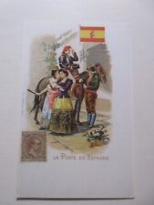 PC POSTS OF THE WORLD, LA POSTE EN ESPAGNE, Vintage unposted Postcard  picture