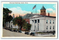 c1930's Municipal Buildings Salem Massachusetts MA Vintage Unposted Postcard picture